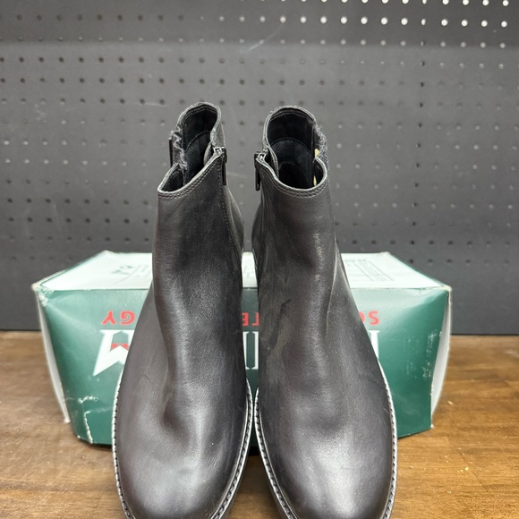 New W/ Box! Women's Mephisto Soft Air Silva Black Leather Chelsea Boots Size 6 - Picture 4 of 6